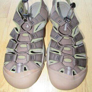 MENS KEEN SANDALS/CLOSED TOE/GREEN/SIZE 11.5/HIKING!